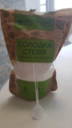 Заменитель сахара Green Leaf Сладкая стевия 1:1 ДП 250 г (4820236270697) фото от покупателей 1