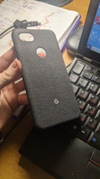 Противоударный чехол Official Fabric Case GA00787 для Google Pixel 3a XL (6") Carbon фото від покупців 9