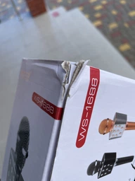Бездротовий Bluetooth мікрофон для караоке WS-1688 Чорний фото від покупців 7