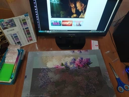 Алмазна мозаїка ColorArt Букет бузку 30x40 ST408