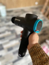 Масажер Антистрес терапевтичний перкусійний Booster M2-2500 mAh 16,8 Type V-C Version Чорний 6 насадок