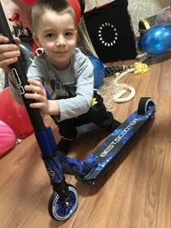 Самокат Трюковий 74609 Best Scooter Hic-Система, Пеги, Алюмінієвий Диск І Дека чорно синій фото від покупців 4