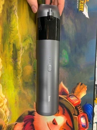 Беспроводный автомобильный пылесос Hoco S20 в машину с фонариком Extreme speed тяга 7800 MAh, 6300 Па, 30 мин от аккумулятора, 2 насадки фото от покупателей 3