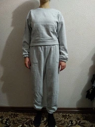 Спортивный костюм женский Puma Loungewear Suit 84585504 L Light Gray Heather (4063699227215) фото от покупателей 8