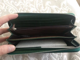 Жіночий клатч-гаманець ST Leather з натуральної шкіри зелений великий вертикальний на блискавці з ремінцем 9х18 5 см 56509 фото від покупців 8