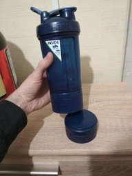 Шейкер спортивний BlenderBottle ProStak 22oz/650ml із 2-ма контейнерами Grey фото від покупців 14