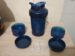 Шейкер спортивний BlenderBottle ProStak 22oz/650ml із 2-ма контейнерами Grey фото від покупців 12