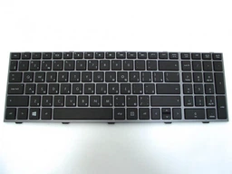 Клавіатура для HP Probook 4540S, 4545S (RU Black Сіра рамка) (64230)