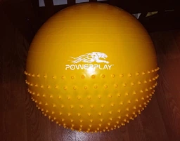 Мяч для фитнеса (фитбол) полумассажный PowerPlay 4003 Ø65 cm Gymball Синий + насос (PP_4003_65_Blue)