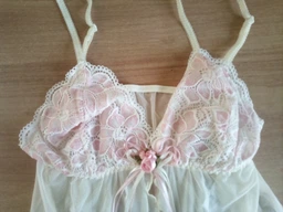 Нічна сорочка жіноча з сіточки та мережива Felisiya Lingerie Шампань 4-003с320S фото від покупців 1