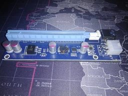 Адаптер-райзер Dynamode PCI-E x1 to 16x, 60 см USB 3.0 Cable SATA to 6Pin Power ver.006C (RX-riser-006c 6 pin) фото від покупців 7