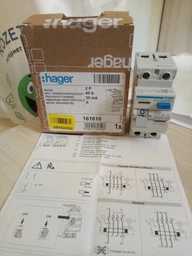 Дифференциальное реле (УЗО) 2-полюсный Hager 40/0,03A CDA240D