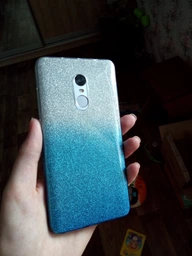 Чехол-накладка TOTO TPU Case Rose series Gradient Xiaomi Redmi Note 4x Turquoise
