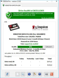 SSD диск Kingston HyperX Fury 120GB 2.5" SATAIII MLC (SHFS37A/120G) фото от покупателей 4