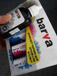 Комплект чернил Barva для Epson L100/L210/L355/L1300/L3050 (664) 4x90 г BK/C/M/Y (E-L100-090-MP) фото от покупателей 6