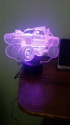 3D нічник подарункова нічна LED лампа світлодіодний світильник Автомобіль 4 з пультом ДК 16 кольорів адаптером на usb батарейках з акрилу для будинку спальні дитячої оригінальний романтичний подарунок хлопцю чоловіку 3DTOYSLAMP фото від покупців 5