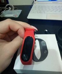 Фитнес-браслет Xiaomi Mi Band 2 OLED Red + Черный ремешок в подарок! фото от покупателей 13