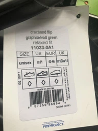 В'єтнамки Crocs Crocband Flip 43 Світло-сірий (АТМ) 11033 фото від покупців 10