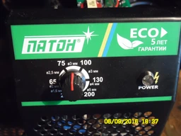 Зварювальний інверторний апарат (зварка) PATON ECO-200 (ВДІ-200Е DC MMA) : 6, 9 кВА - 240А