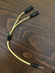 Переходник Gemix Jack 3.5 мм M 4 pin - 2 Jack 3.5 мм F 3 pin Черный (GC 1830) фото от покупателей 1