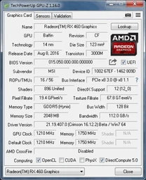 Видеокарта MSI PCI-Ex Radeon RX 460 2GB GDDR5 (128bit) (1210/7000) (DVI, HDMI, DisplayPort) (RX 460 2G OC) фото от покупателей 1