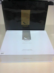 Комплект постельного белья MirSon Сатин Premium-страйп Valentino 143х210 (2200000007278) фото от покупателей 4