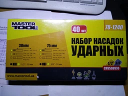 Набор насадок ударных Mastertool CrV 40 шт (78-1240)