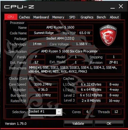 Процесор AMD Ryzen 5 1600 3.2-3.6 GHz (YD1600BBAEBOX) AM4 BOX