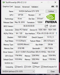 Zotac PCI-Ex GeForce GTX 1070 Mini 8GB GDDR5 (256bit) (1518/8008) (DVI, HDMI, 3 x DisplayPort) (ZT-P10700G-10M) фото от покупателей 1