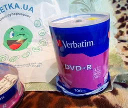 Verbatim DVD+R 4,7 GB 16x Cake Box 100 шт (43551) фото від покупців 6