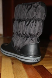Женские дутики Crocs Jibbitz Winter Puff Boot 14614-070 36-37 (W6) 22 см Черные (883503941120)