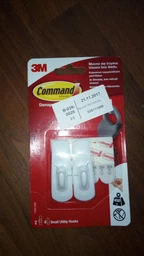 Гачок 3M Command стандартний малий 0.45 кг 2 гачка 4 смужки Білий (17002) фото від покупців 3