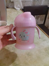 Кружка-непроливайка Canpol Babies Bunny&Company 200 мл Розовая (31/300 Розовый) фото от покупателей 6
