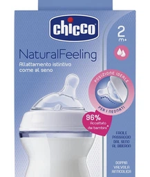 Бутылочка для кормления пластиковая Chicco Natural Feeling c силиконовой соской 6м+ 330 мл (81335.30) фото от покупателей 2