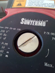 Циркуляційний насос SUNTERMO 25/40 - 130 мм, з гайками, кабель