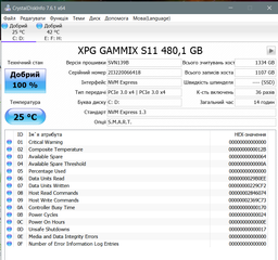 SSD диск ADATA XPG Gammix S11 480GB M.2 2280 PCIe 3.0 x4 3D NAND TLC (AGAMMIXS11-480GT-C) фото от покупателей 2