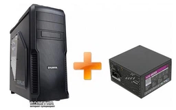 Корпус Zalman Z3 Plus Black + Блок питания Aerocool VX-600 600W (4713105953572)