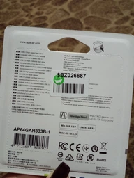 USB флеш накопичувач Apacer 64GB AH333 Black USB 2.0 (AP64GAH333B-1) фото від покупців 1