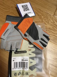 Перчатки для фітнесу MadMax MFG-850 Crazy Grey/Orange S фото від покупців 8