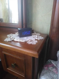 Електронні настільні годинники у стильному корпусі з підсвічуванням VST-863 + будильник, чорні