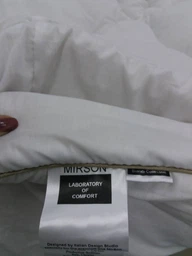 Одеяло шерстяное MirSon Mikrosatin Gold Woolen Hand Made 169 зима 140x205 см (2200000460455) фото от покупателей 18