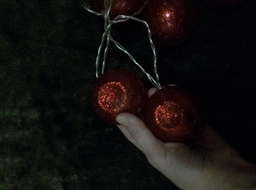 Гірлянди декоративні Cotton Balls 10led, діам 6см, довжина 180см на батарейках АА 009