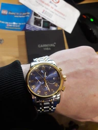 Чоловічий механічний годинник Carnival London Silver фото от покупателей 1