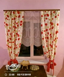 Штора Прованс Маки з кантом на шторній стрічці 2 шт 140x170 см (4820175719929) фото від покупців 1