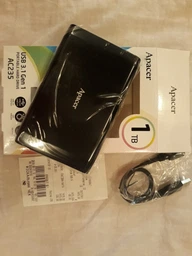 Накопитель внешний HDD 2.5" USB 2.0TB Apacer AC235 Panther Black (AP2TBAC235B-1) фото от покупателей 2