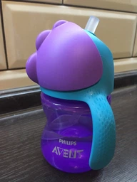 Чашка Avent с трубочкой 210 мл. 9+ синий SCF796/01 (SCF796/01)