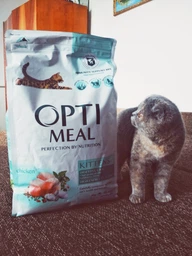 Сухой корм Optimeal для котят, с курицей, 200 + 100 г фото від покупців 1