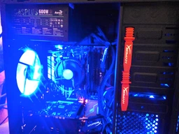 Блок живлення Aerocool 500W KCAS 500 Plus, 120 mm, 20+4pin, 1x4+4pin, SATA x 7, Molex 4x4pin, 2x6+2pin, кабелю немодульні