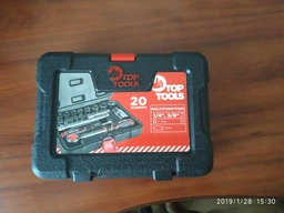Набор торцевых ключей Top Tools 1/4", 3/8" 20 предметов (38D520) фото от покупателей 11