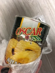 Ананас кольцами в сиропе Oscar 580 мл (4820072980033)